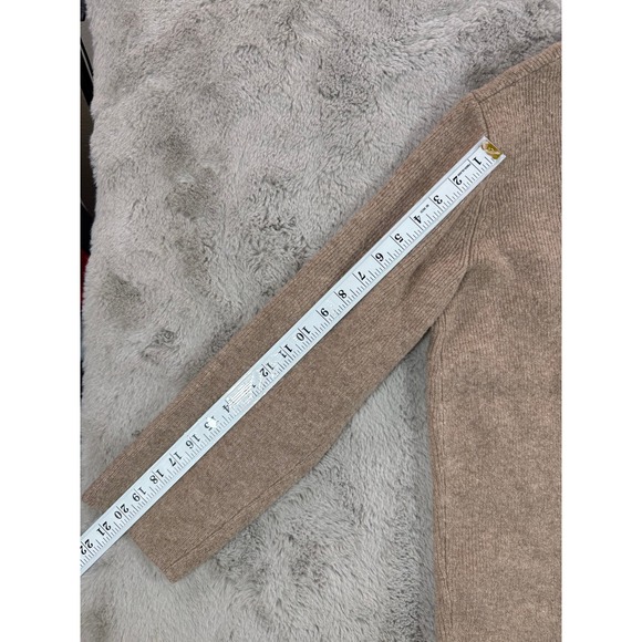 J. Crew Knit Cardigan Cocoon Sweater Blazer Tan Women S MerinoWool Winter Jacket - Picture 8 of 15